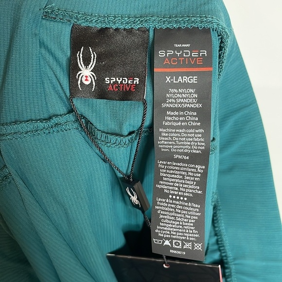 Spyder | Men's Teal Active Pants Size XL NWT - Picture 5 of 5